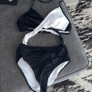 Victoria's Secret Black and White Bikini Set